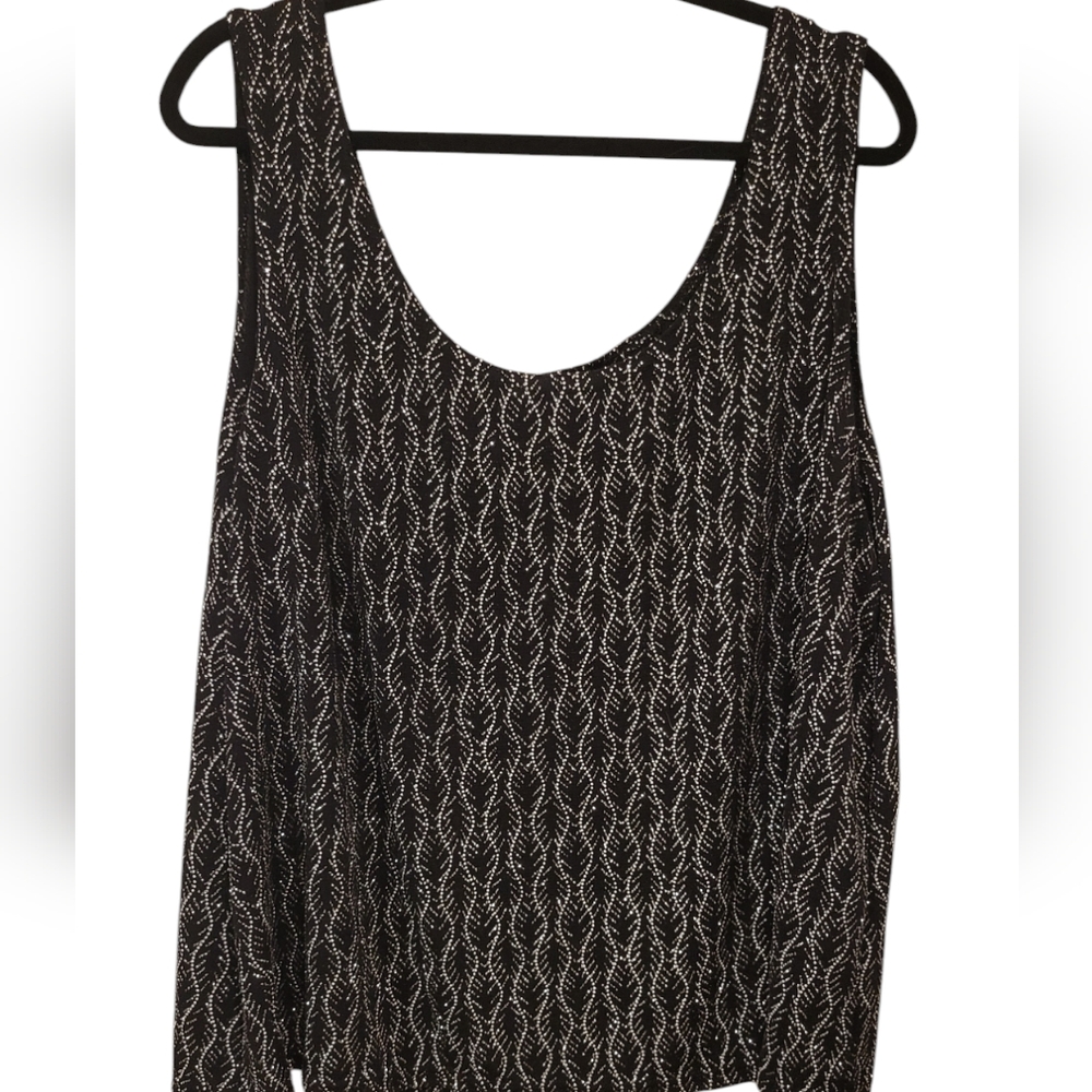METALLIC SPARKLE SLEEVELESS TOP